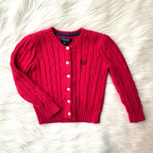 Little Girls Preppy Pink Cardigan & Sailor Shorts - Picture 2 of 7